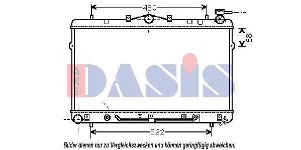 AKS DASIS 560230N Радіатор, охолодження двигуна