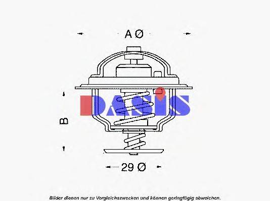 AKS DASIS 750088N Термостат, охолоджуюча рідина