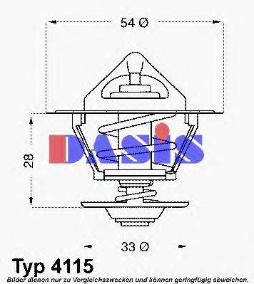 AKS DASIS 750507N Термостат, охолоджуюча рідина