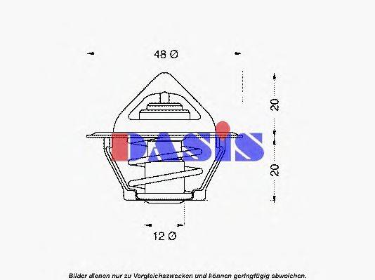 AKS DASIS 751775N Термостат, охолоджуюча рідина