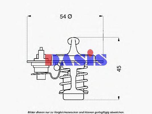 AKS DASIS 751848N Термостат, охолоджуюча рідина