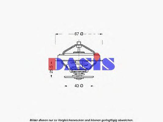 AKS DASIS 751864N Термостат, охолоджуюча рідина