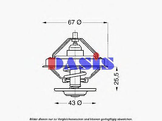 AKS DASIS 751874N Термостат, охолоджуюча рідина