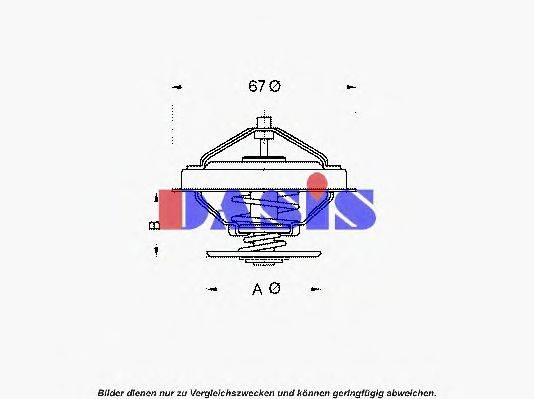 AKS DASIS 751890N Термостат, охолоджуюча рідина