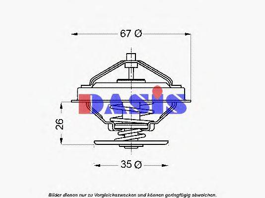 AKS DASIS 751932N Термостат, охолоджуюча рідина