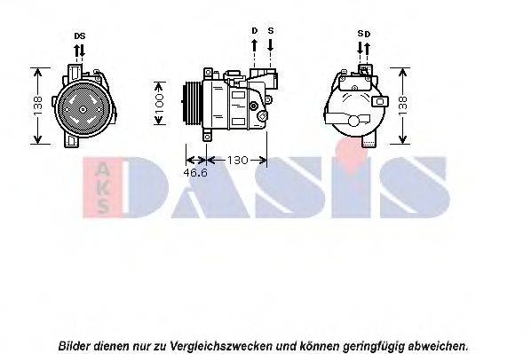 AKS DASIS 850363N Компресор, кондиціонер