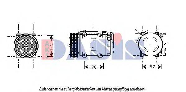 AKS DASIS 850778N Компресор, кондиціонер