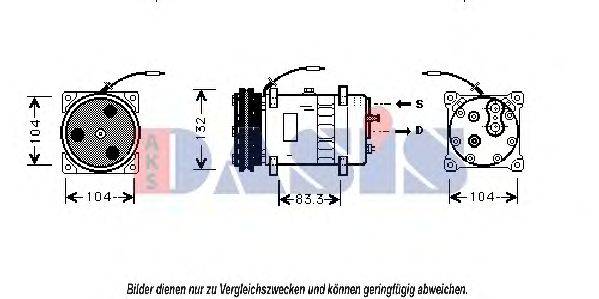 AKS DASIS 850811N Компресор, кондиціонер