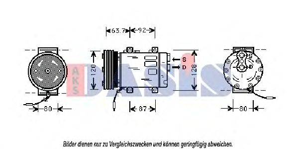 AKS DASIS 851425N Компресор, кондиціонер