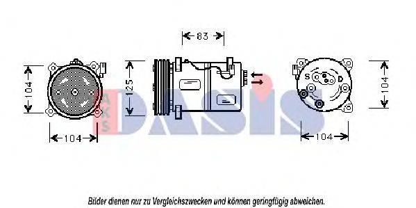 AKS DASIS 852970N Компресор, кондиціонер