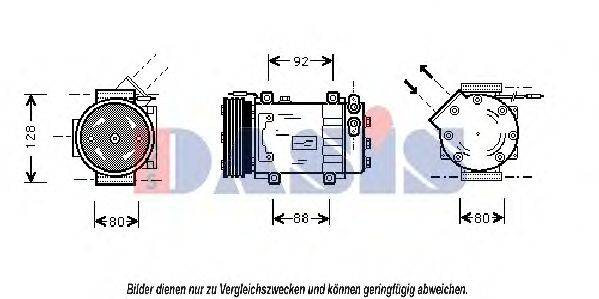 AKS DASIS 853620N Компресор, кондиціонер