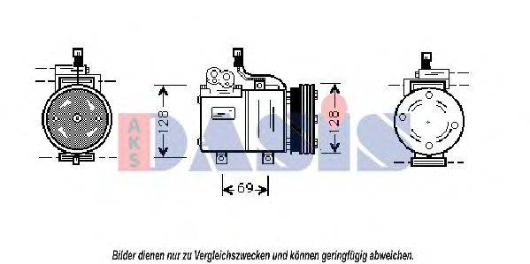 AKS DASIS 858400N Компресор, кондиціонер