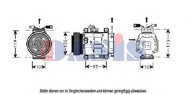 AKS DASIS 858440N Компресор, кондиціонер