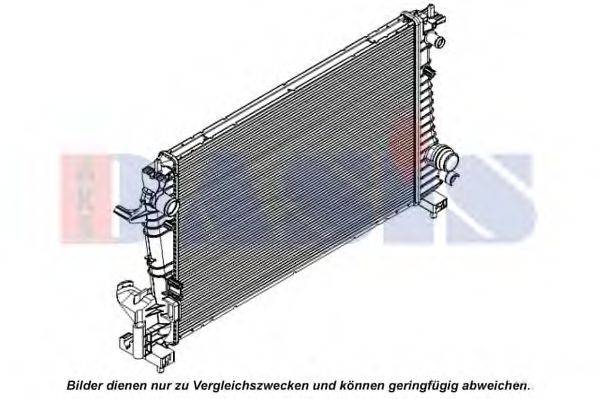 AKS DASIS 520139N Радіатор, охолодження двигуна