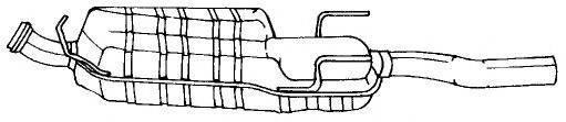 AKS DASIS SG51609 Глушник вихлопних газів кінцевий