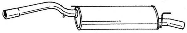 AKS DASIS SG50621 Глушник вихлопних газів кінцевий