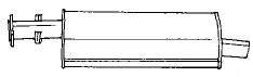 AKS DASIS SG11412 Середній глушник вихлопних газів