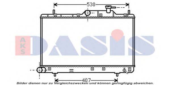 AKS DASIS 560099N Радіатор, охолодження двигуна