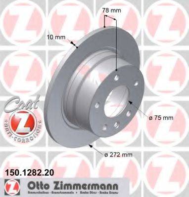 ZIMMERMANN 150128220 гальмівний диск