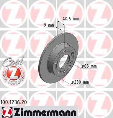 ZIMMERMANN 100123620 гальмівний диск