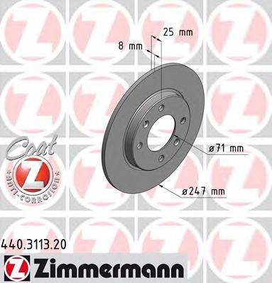 ZIMMERMANN 440311320 гальмівний диск