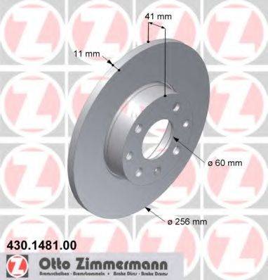 ZIMMERMANN 430148100 гальмівний диск