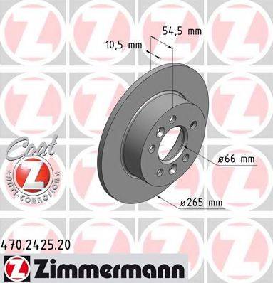 ZIMMERMANN 470242520 гальмівний диск