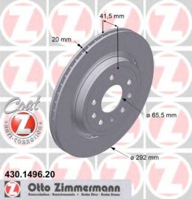 ZIMMERMANN 430149620 гальмівний диск