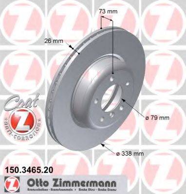 ZIMMERMANN 150346520 гальмівний диск