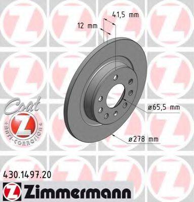 ZIMMERMANN 430149720 гальмівний диск