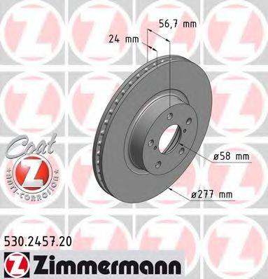 ZIMMERMANN 530245720 гальмівний диск