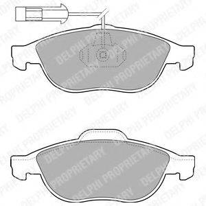 DELPHI LP1777 Комплект гальмівних колодок, дискове гальмо