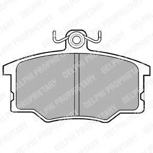 DELPHI LP179 Комплект гальмівних колодок, дискове гальмо