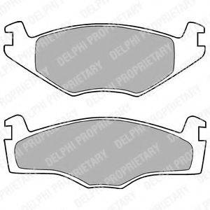 DELPHI LP420 Комплект гальмівних колодок, дискове гальмо