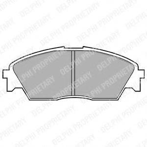 DELPHI LP628 Комплект гальмівних колодок, дискове гальмо