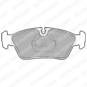 DELPHI LP710 Комплект гальмівних колодок, дискове гальмо