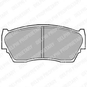 DELPHI LP783 Комплект гальмівних колодок, дискове гальмо