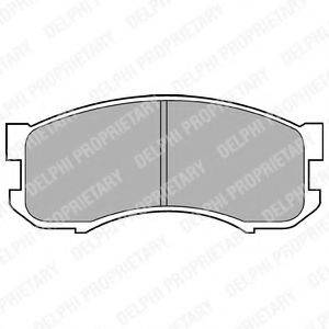 DELPHI LP800 Комплект гальмівних колодок, дискове гальмо