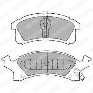 DELPHI LP898 Комплект гальмівних колодок, дискове гальмо