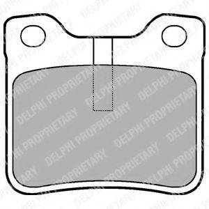 DELPHI LP991 Комплект гальмівних колодок, дискове гальмо