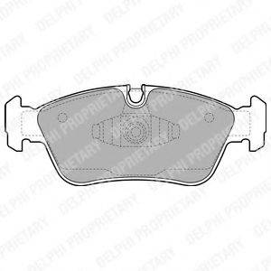 DELPHI LP1925 Комплект гальмівних колодок, дискове гальмо
