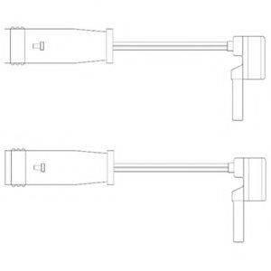 DELPHI LZ0153 Контрольний контакт, контроль шару гальмівних колодок