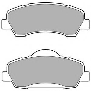 DELPHI LP2485 Комплект гальмівних колодок, дискове гальмо