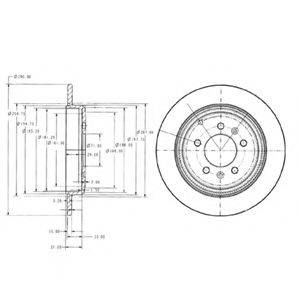 DELPHI BG2573 гальмівний диск