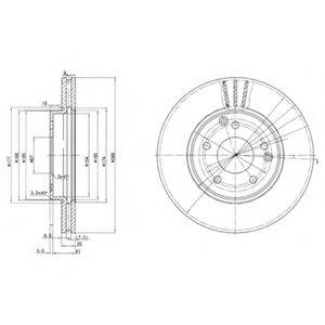 DELPHI BG3240 гальмівний диск