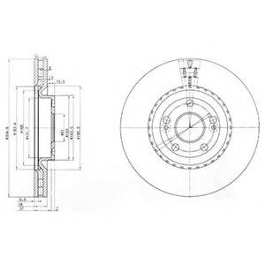 DELPHI BG3685 гальмівний диск