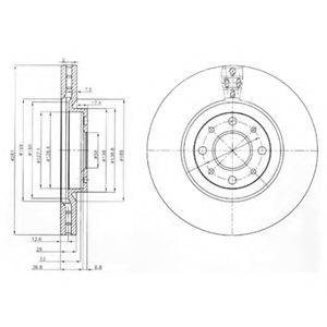 DELPHI BG3699 гальмівний диск