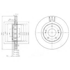 DELPHI BG4038 гальмівний диск