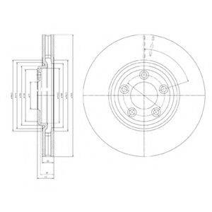 DELPHI BG4065 гальмівний диск