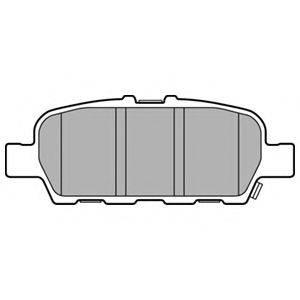 DELPHI LP3158 Комплект гальмівних колодок, дискове гальмо